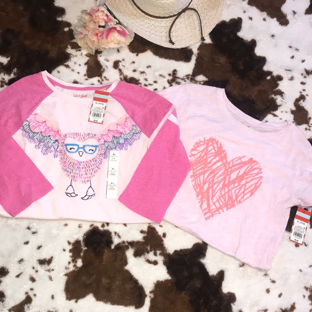 Girls 14/16 cat and jack bundle NWT 💕🦉